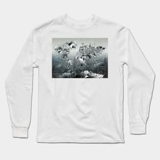 world map landmarks Long Sleeve T-Shirt